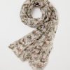 Scarves & Hats Fable England | A Night'S Tale Woodland Crystal Grey Light Weight Scarf