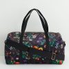 Handbags Fable England | Botanical Pumpkin Black Weekender Bag