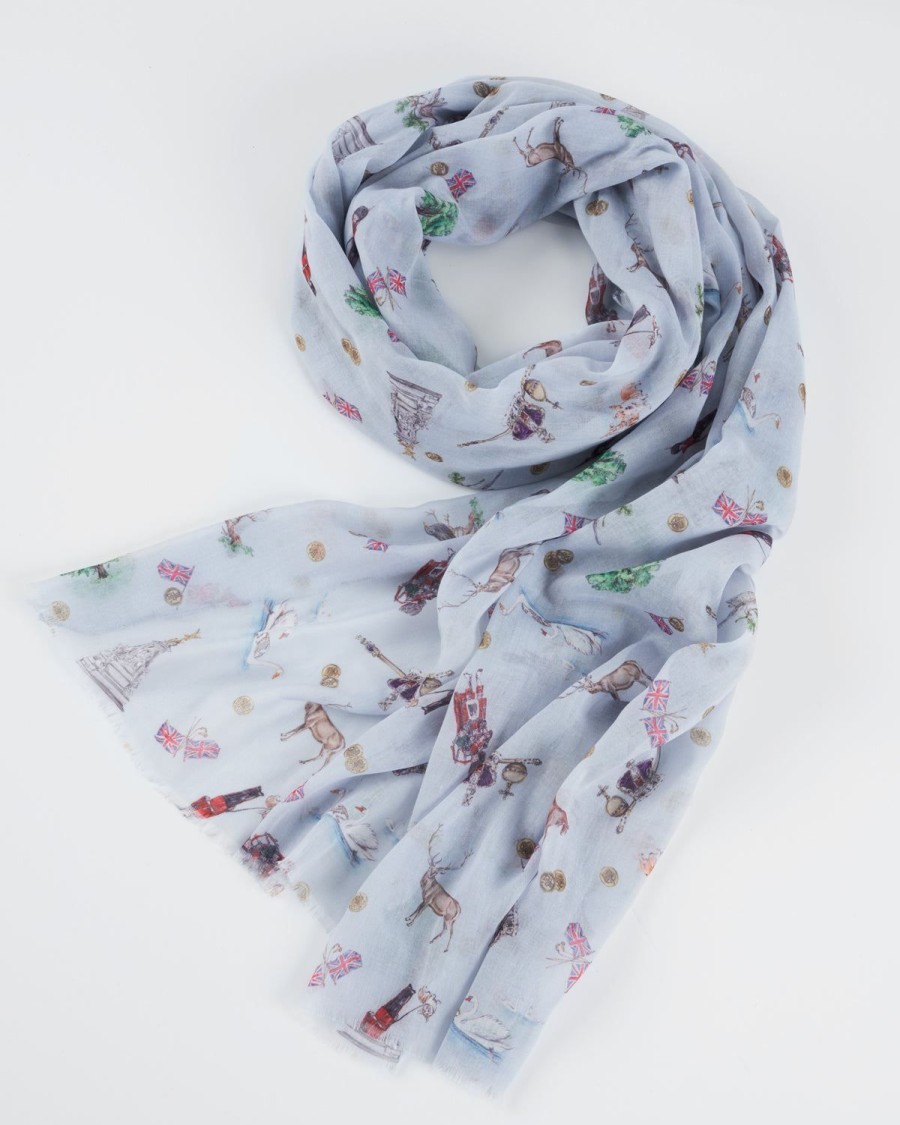 Scarves & Hats Fable England | Royal Ditsy Lightweight Scarf