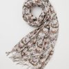 Scarves & Hats Fable England | A Night'S Tale Woodland Crystal Grey Heavy Weight Scarf