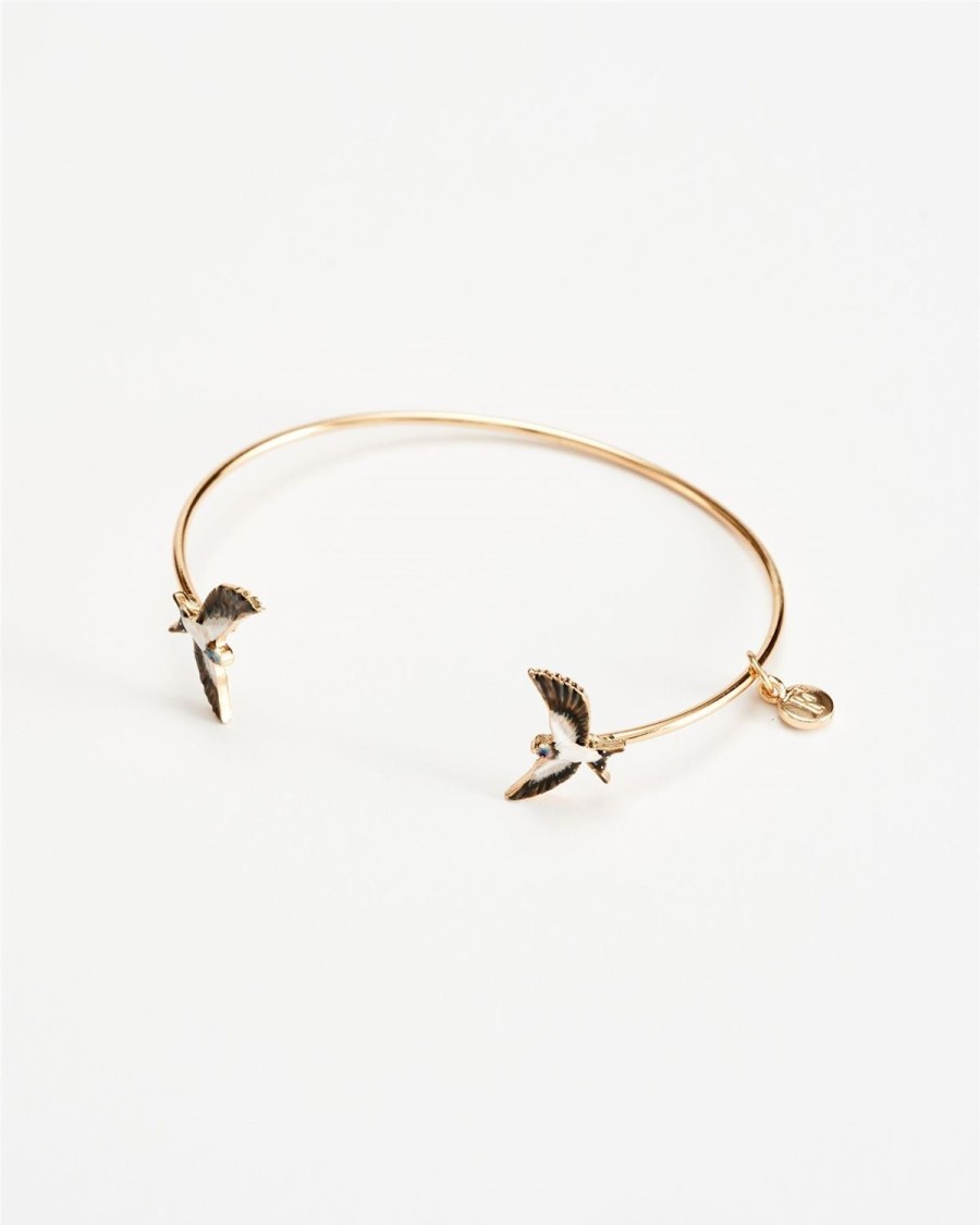 Jewellery Fable England | Enamel Swallow Bangle