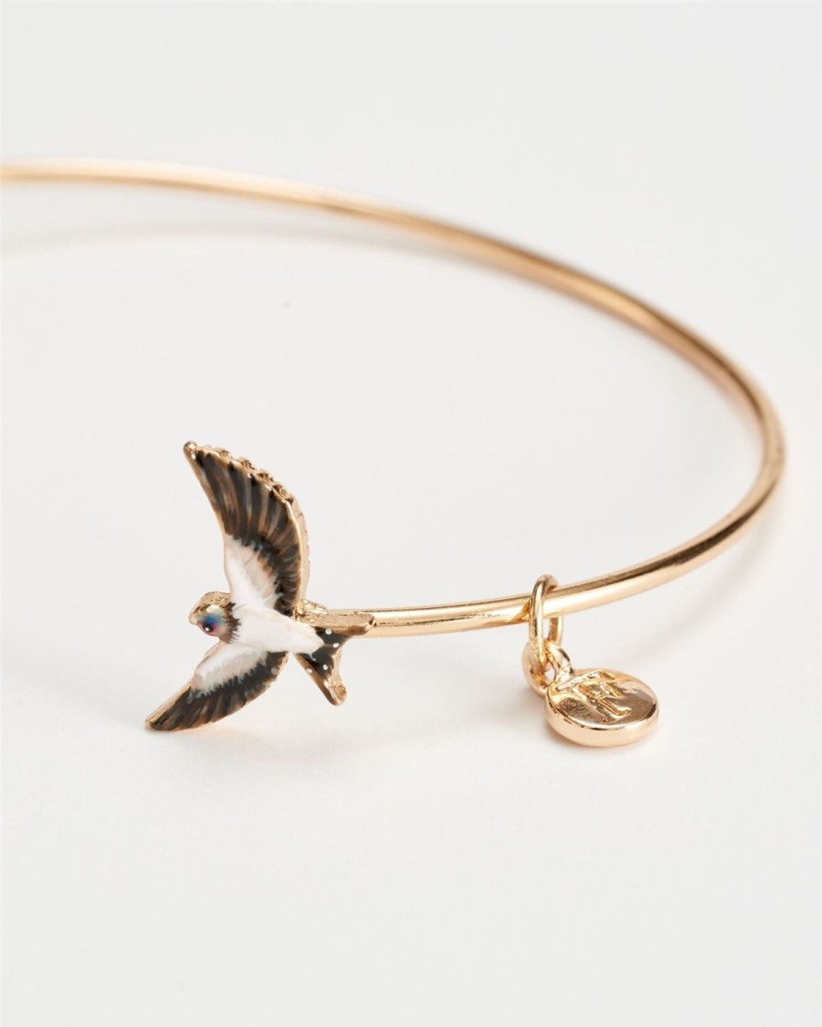 Jewellery Fable England | Enamel Swallow Bangle