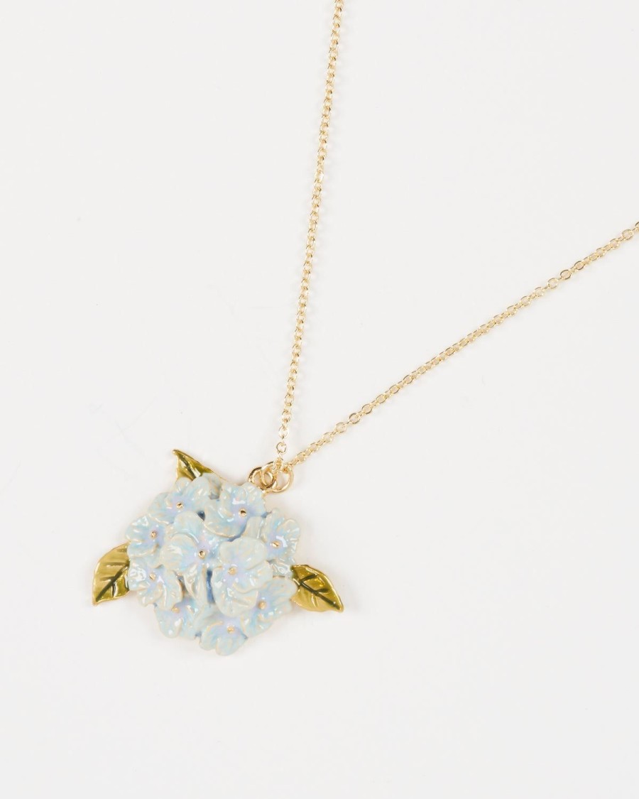 Jewellery Fable England | Enamel Hydrangea Necklace