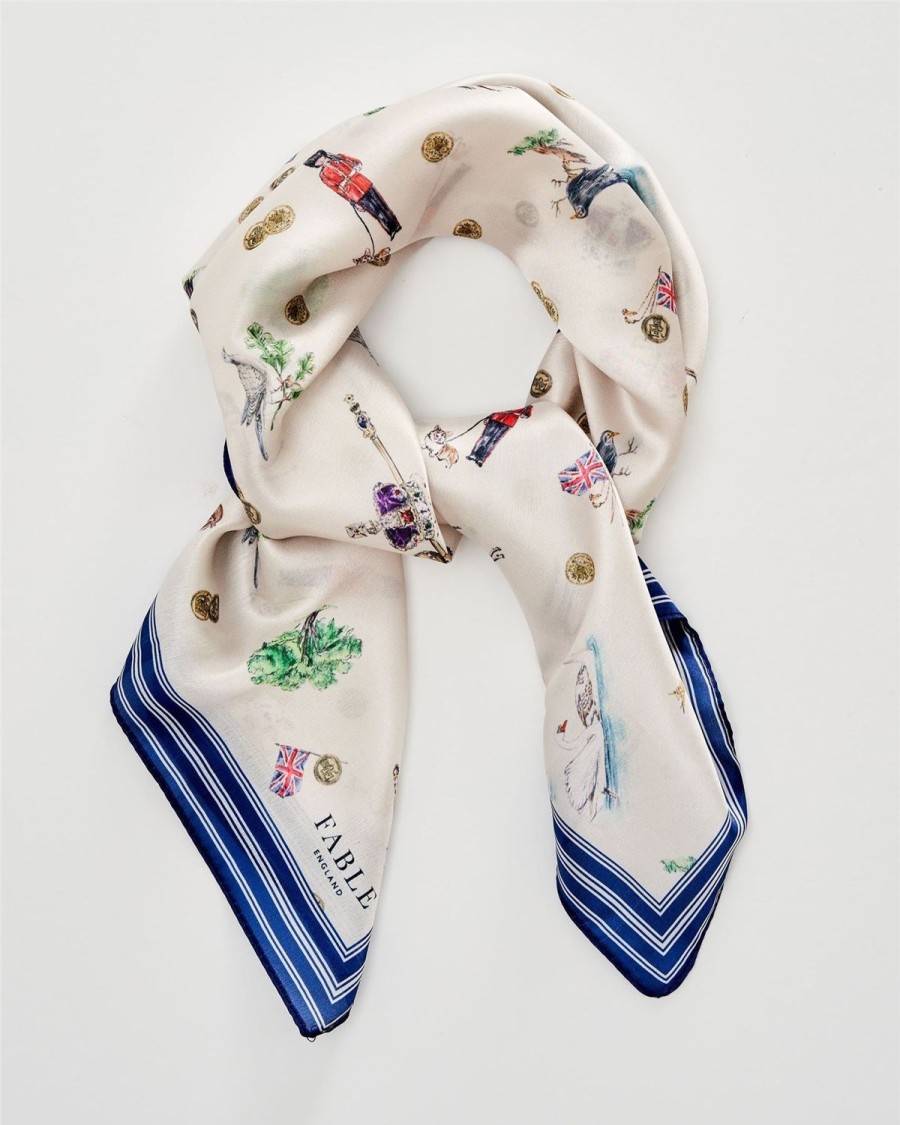 Scarves & Hats Fable England | Royal Ditsy Scarf