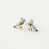 Jewellery Fable England | Enamel Pigeon Stud Earrings