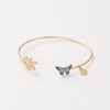 Jewellery Fable England | Enamel Blue Butterfly Bangle