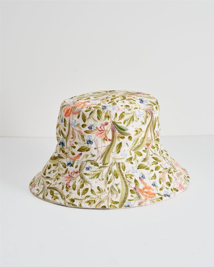 Accessories Fable England | Beth Bucket Hat Iris Green