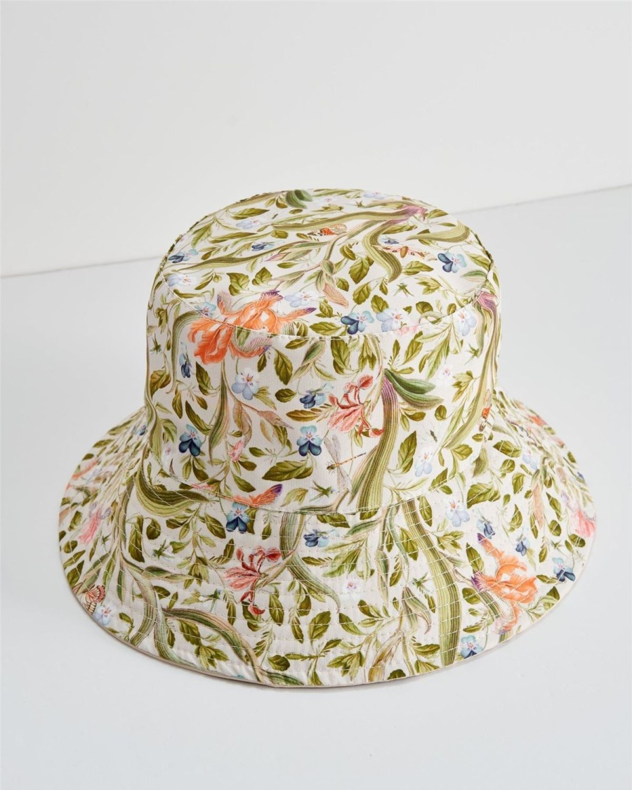 Accessories Fable England | Beth Bucket Hat Iris Green