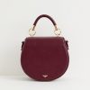 Handbags Fable England | Liberty Saddle Bag Burgundy Vegan Leather