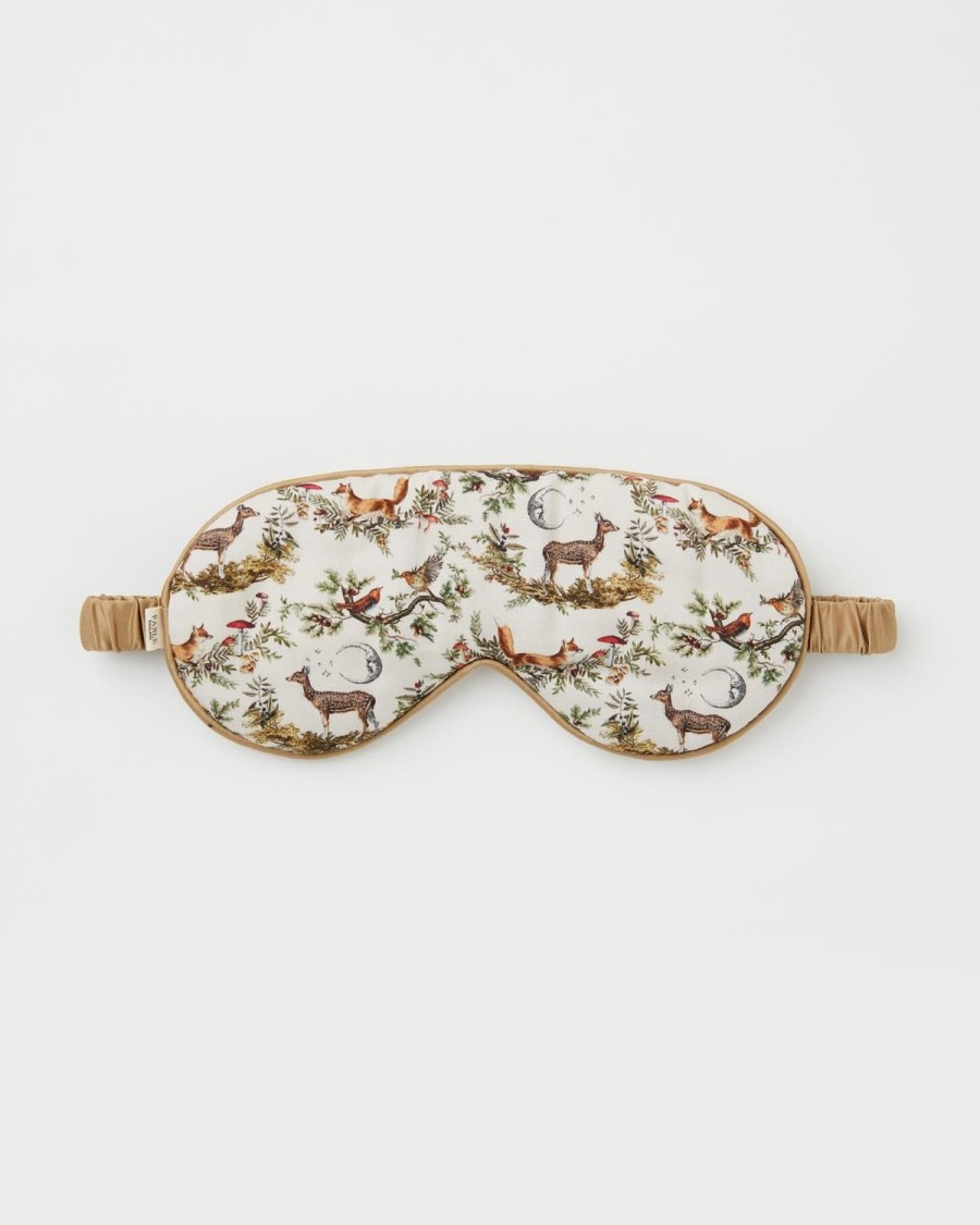 Nightwear Fable England | A Night'S Tale Woodland Sleep Mask Crystal Grey