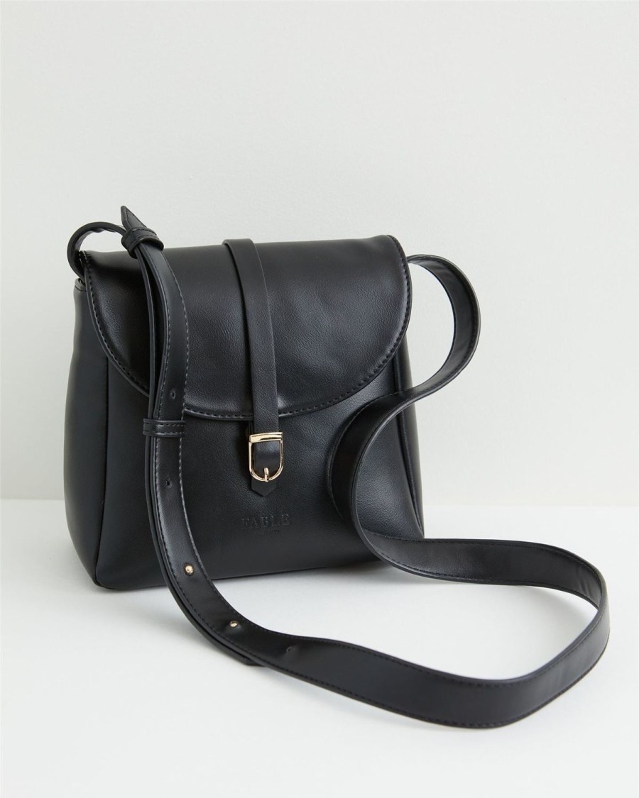 Handbags Fable England | Black Buckle Bag