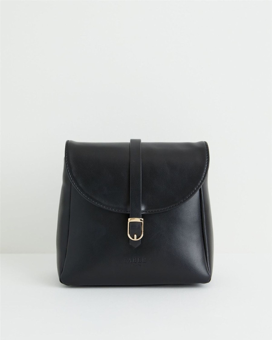 Handbags Fable England | Black Buckle Bag