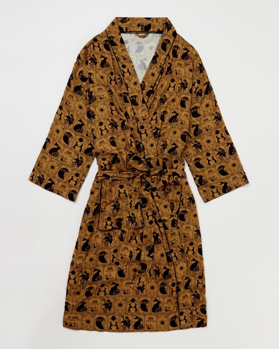 Nightwear Fable England | Tarot Tales Kimono Bronze Gold