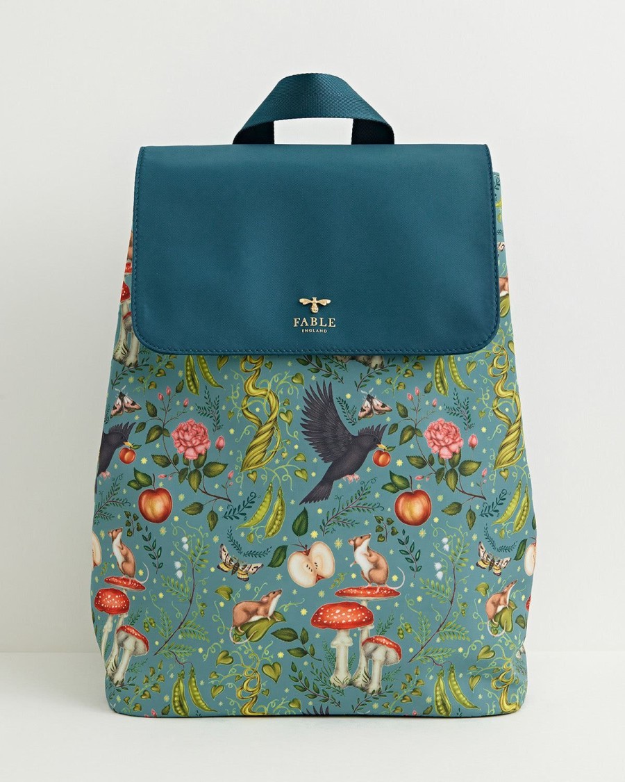 Handbags Fable England | Into The Woods Backpack Teal