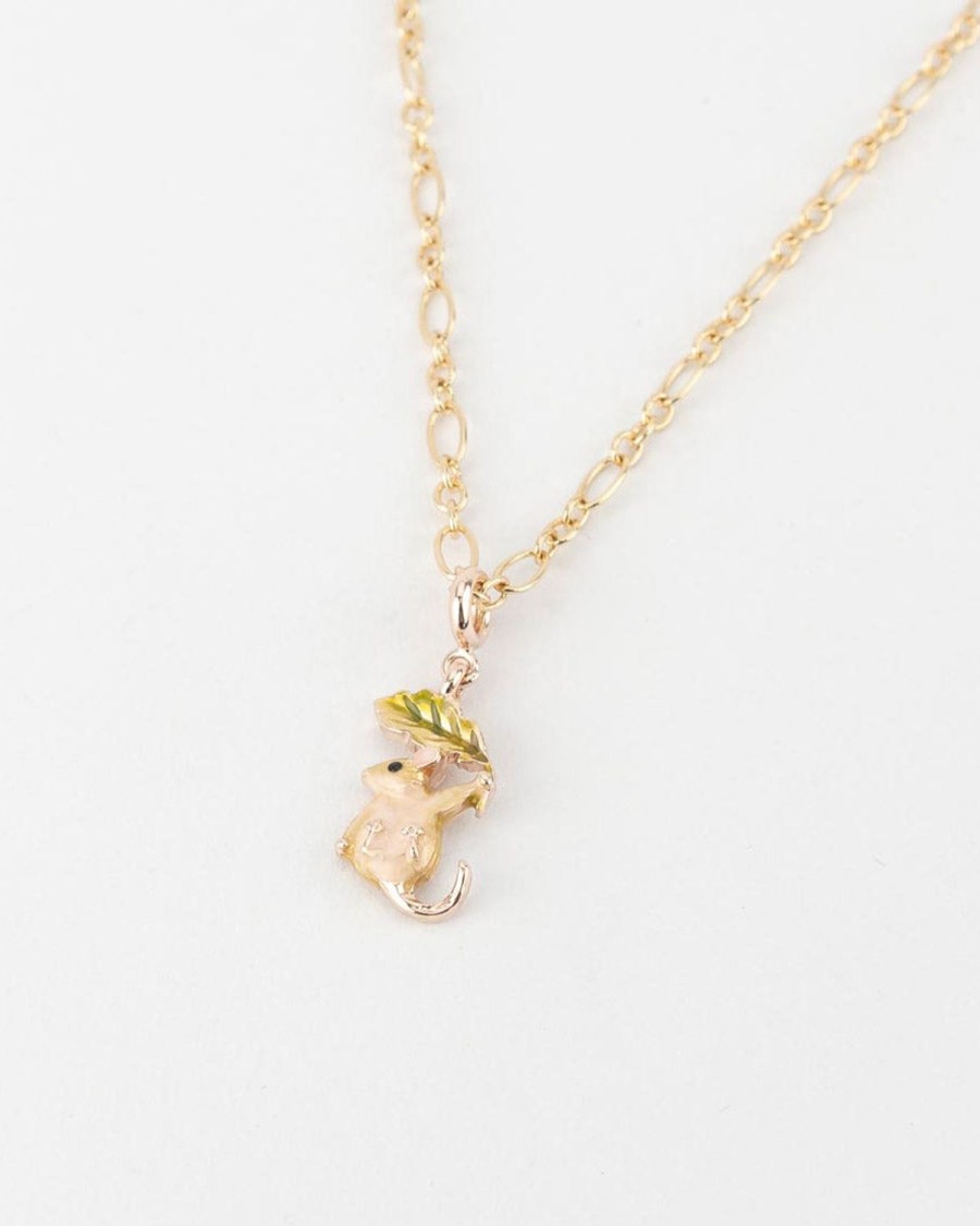 Jewellery Fable England | Enamel Dormouse Collector Chain Necklace