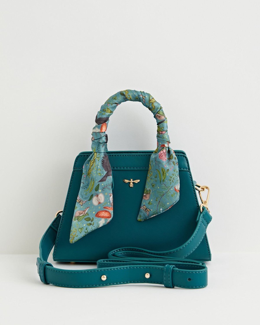 Handbags Fable England | Into The Woods Mini Teal Tote