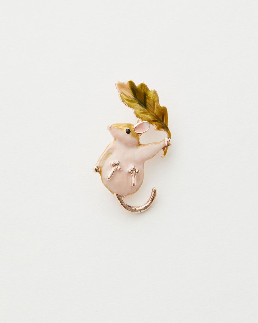 Jewellery Fable England | Enamel Dormouse Brooch