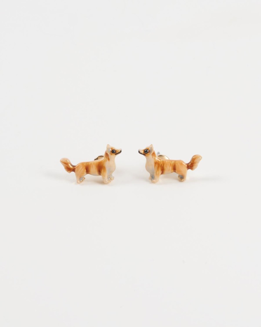 Jewellery Fable England | Enamel Corgi Earrings