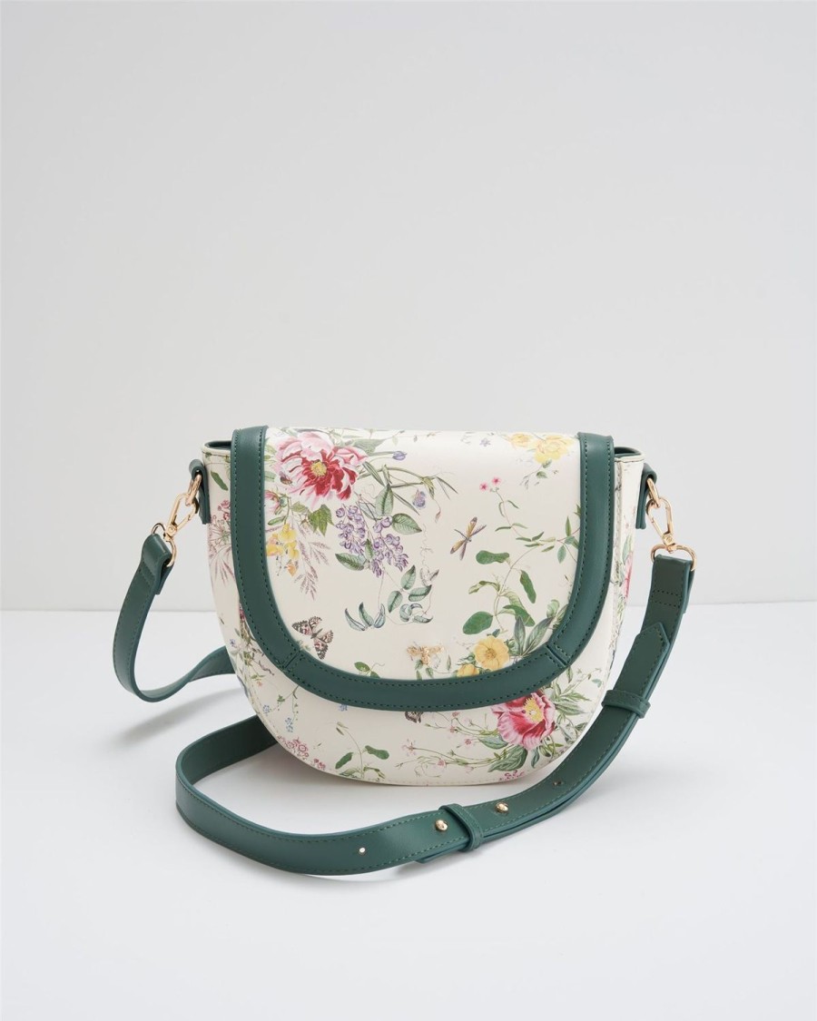 Handbags Fable England | Emily Saddle Bag Blooming