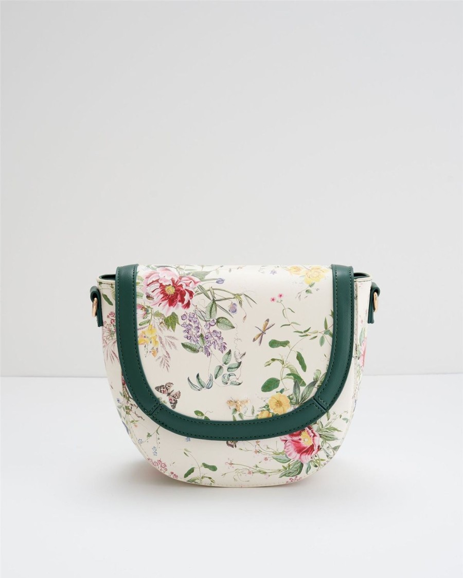 Handbags Fable England | Emily Saddle Bag Blooming