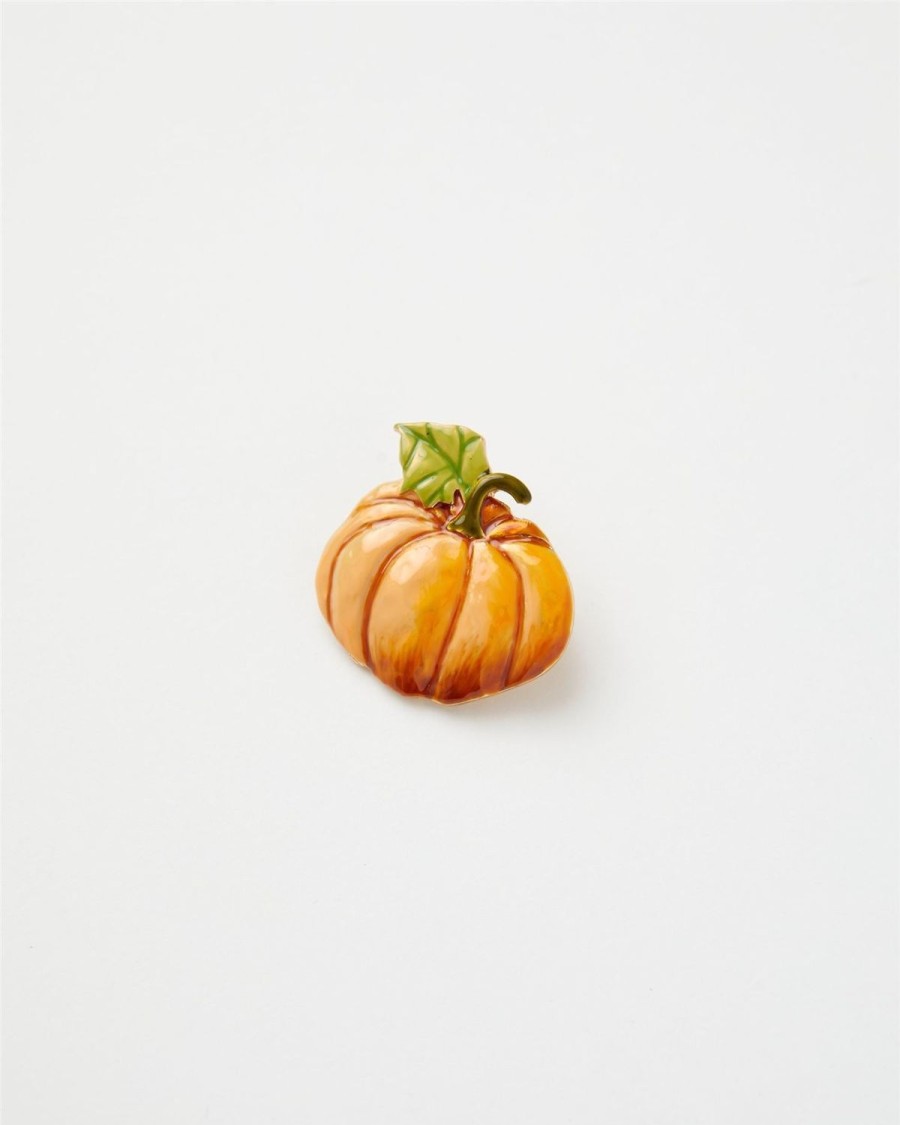 Jewellery Fable England | Enamel Pumpkin Brooch