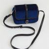 Handbags Fable England | Vivianne Velvet Camera Bag - Sapphire Blue