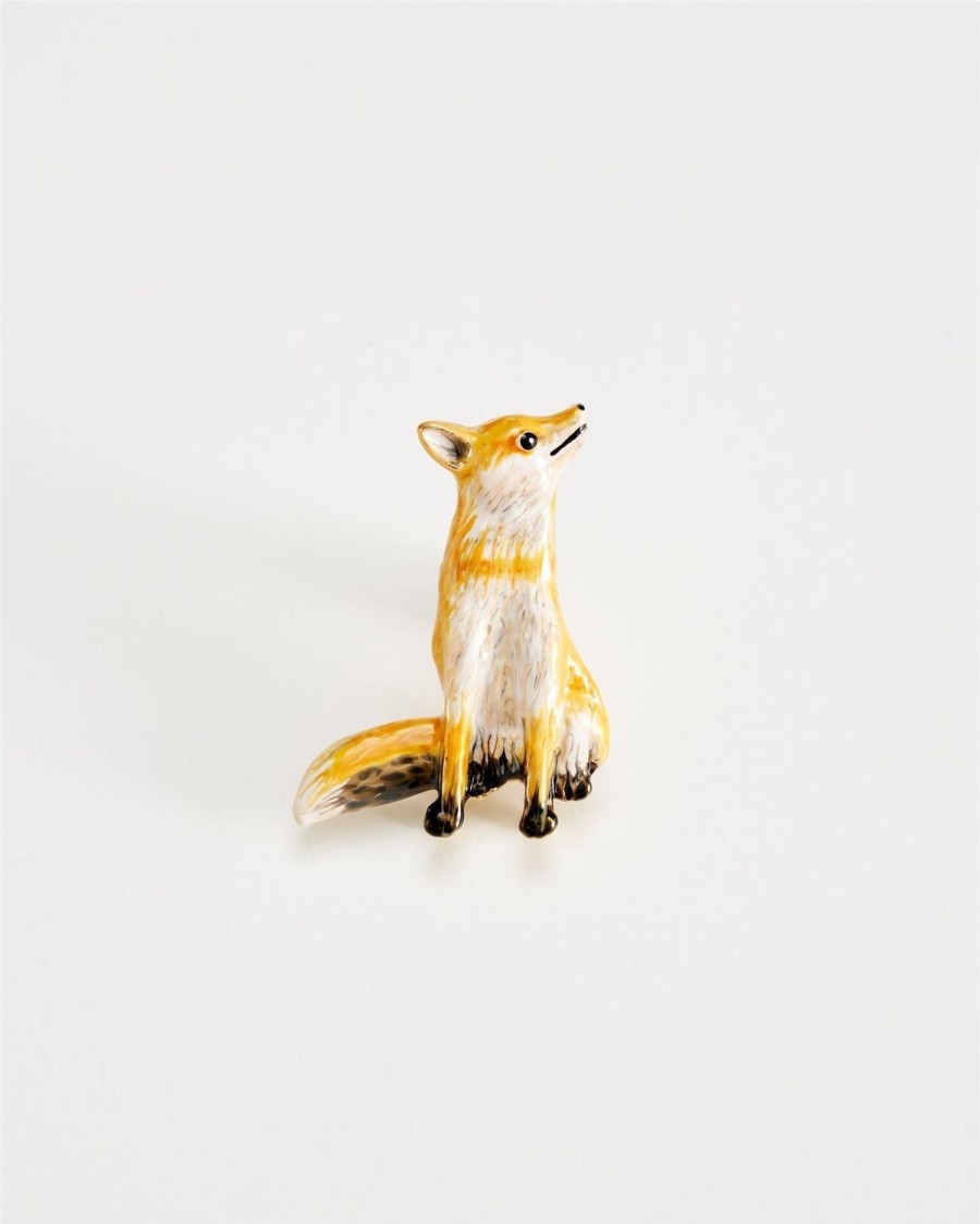 Jewellery Fable England | Enamel Fox Brooch