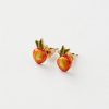 Jewellery Fable England | Enamel Apple Stud Earrings