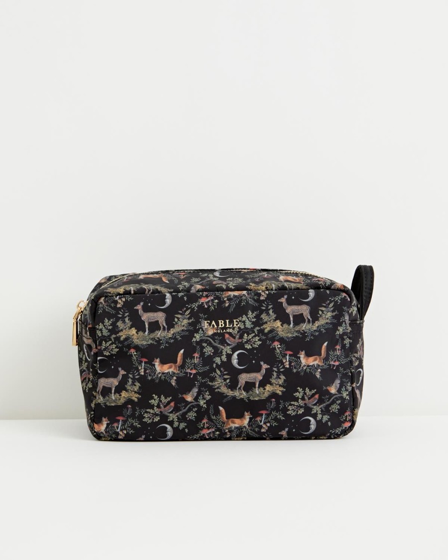 Cosmetic Bags Fable England | A Night'S Tale Woodland Pouch Black