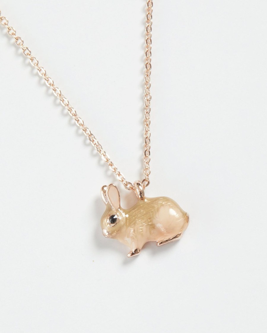 Jewellery Fable England | Enamel Rabbit Short Necklace