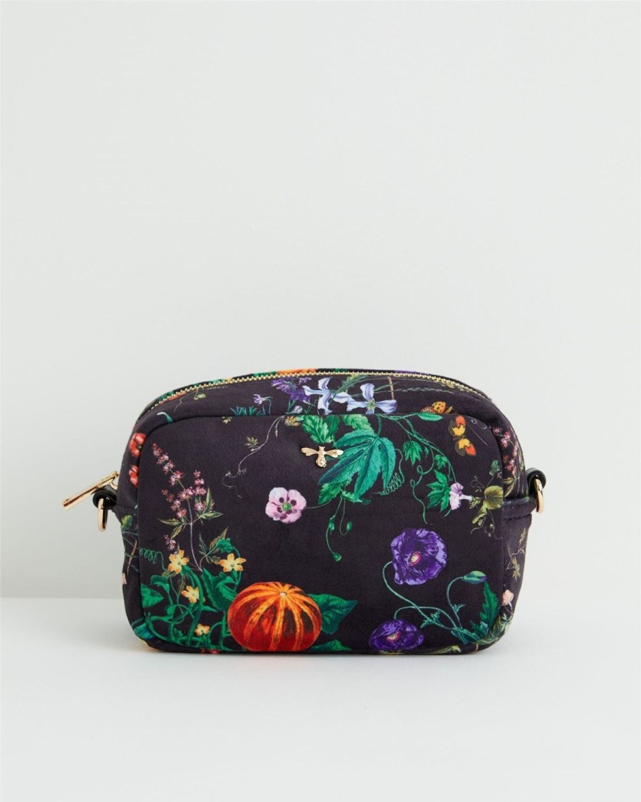 Handbags Fable England | Botanical Pumpkin Black Camera Bag