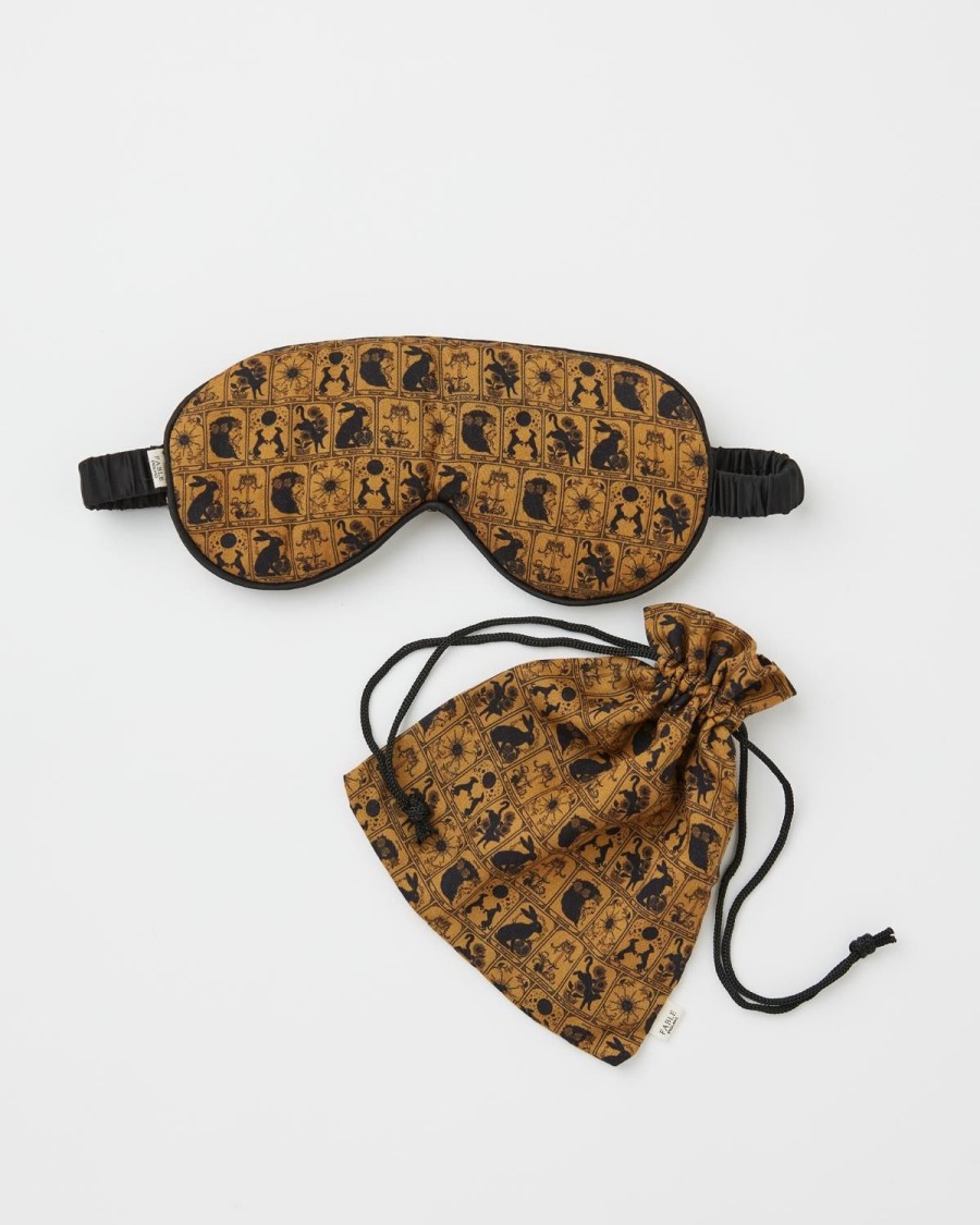 Nightwear Fable England | Tarot Tales Celestial Sleep Mask Bronze Gold