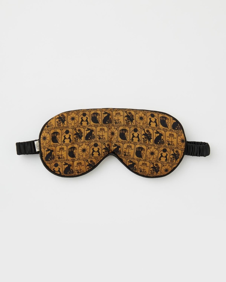 Nightwear Fable England | Tarot Tales Celestial Sleep Mask Bronze Gold