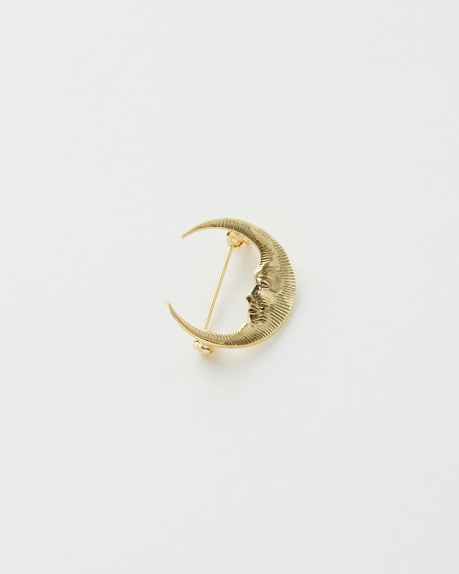 Jewellery Fable England | Celestial Moon Brooch