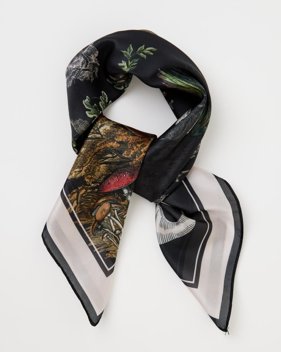 Scarves & Hats Fable England | A Night'S Tale Narrative Square Scarf