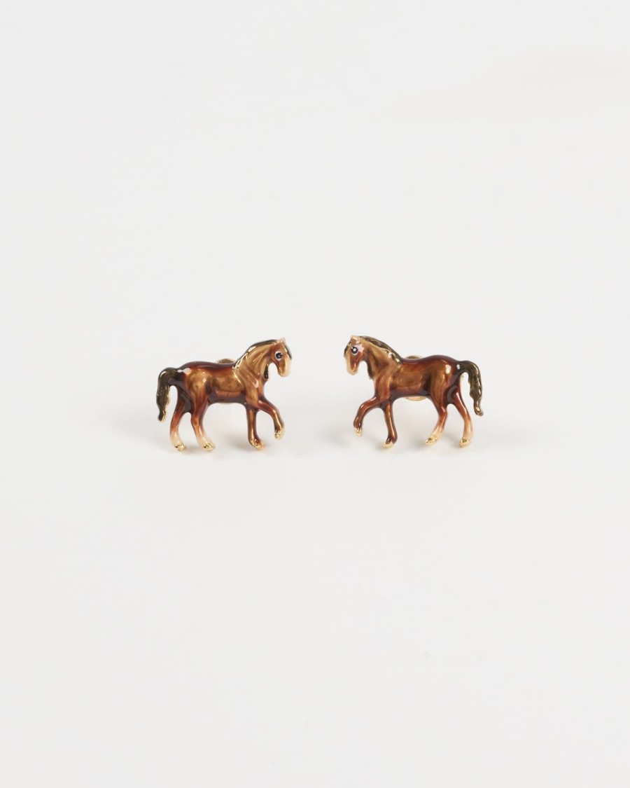 Jewellery Fable England | Enamel Horse Earrings