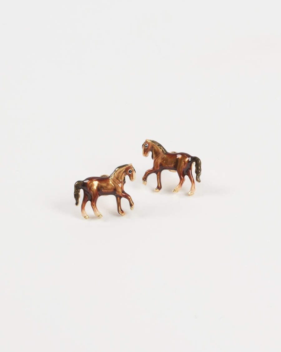 Jewellery Fable England | Enamel Horse Earrings