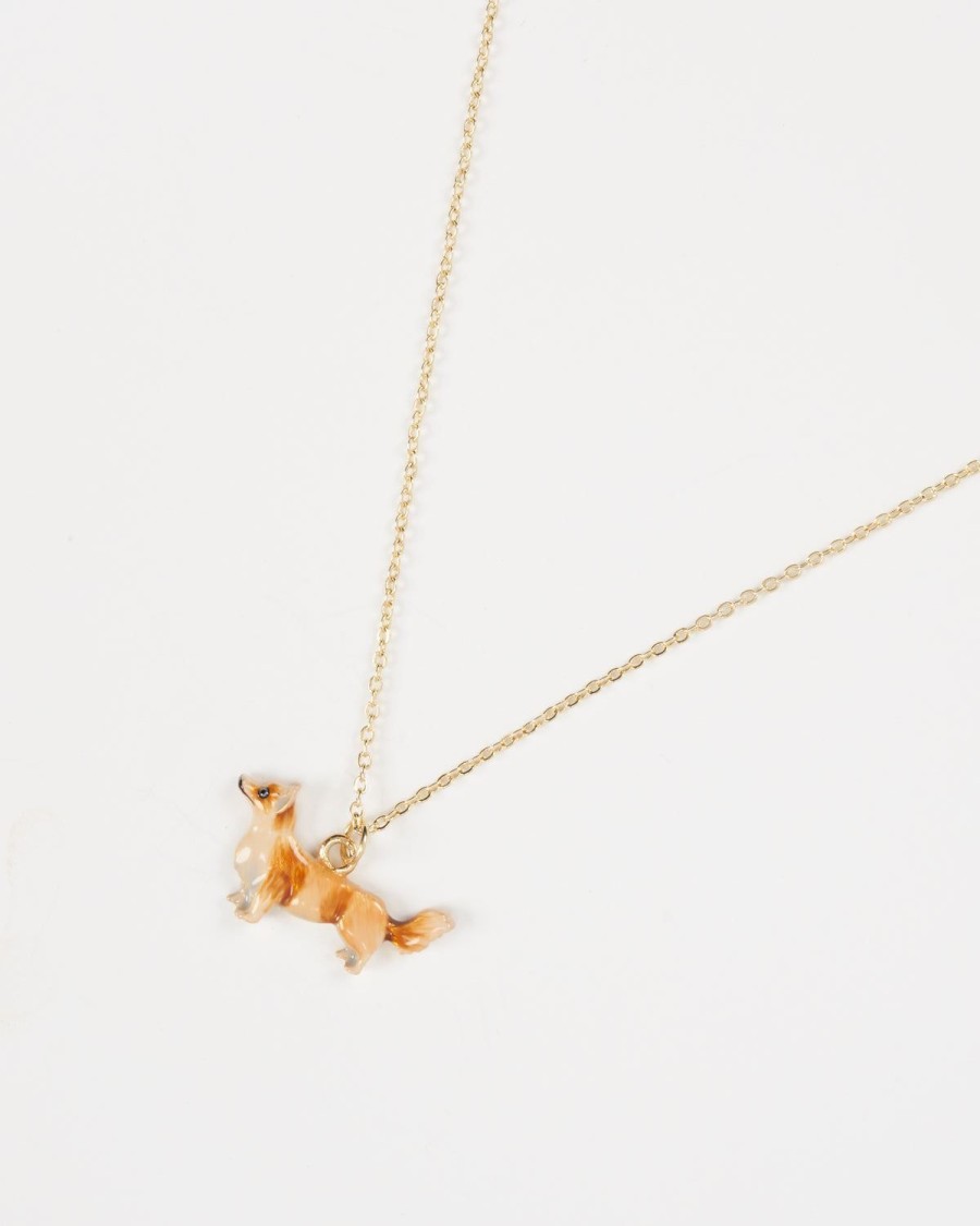 Jewellery Fable England | Enamel Corgi Necklace