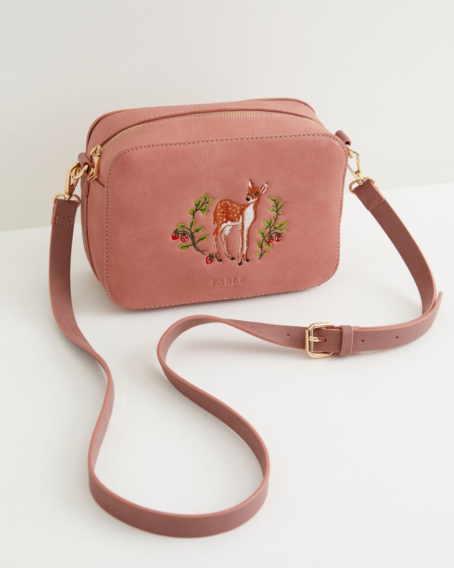 Handbags Fable England | Fawn Embroidered Camera Bag