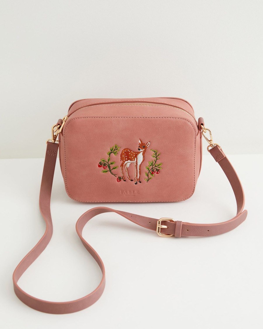 Handbags Fable England | Fawn Embroidered Camera Bag