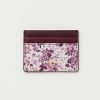 Handbags Fable England | Rambling Rose Card Purse Burgundy