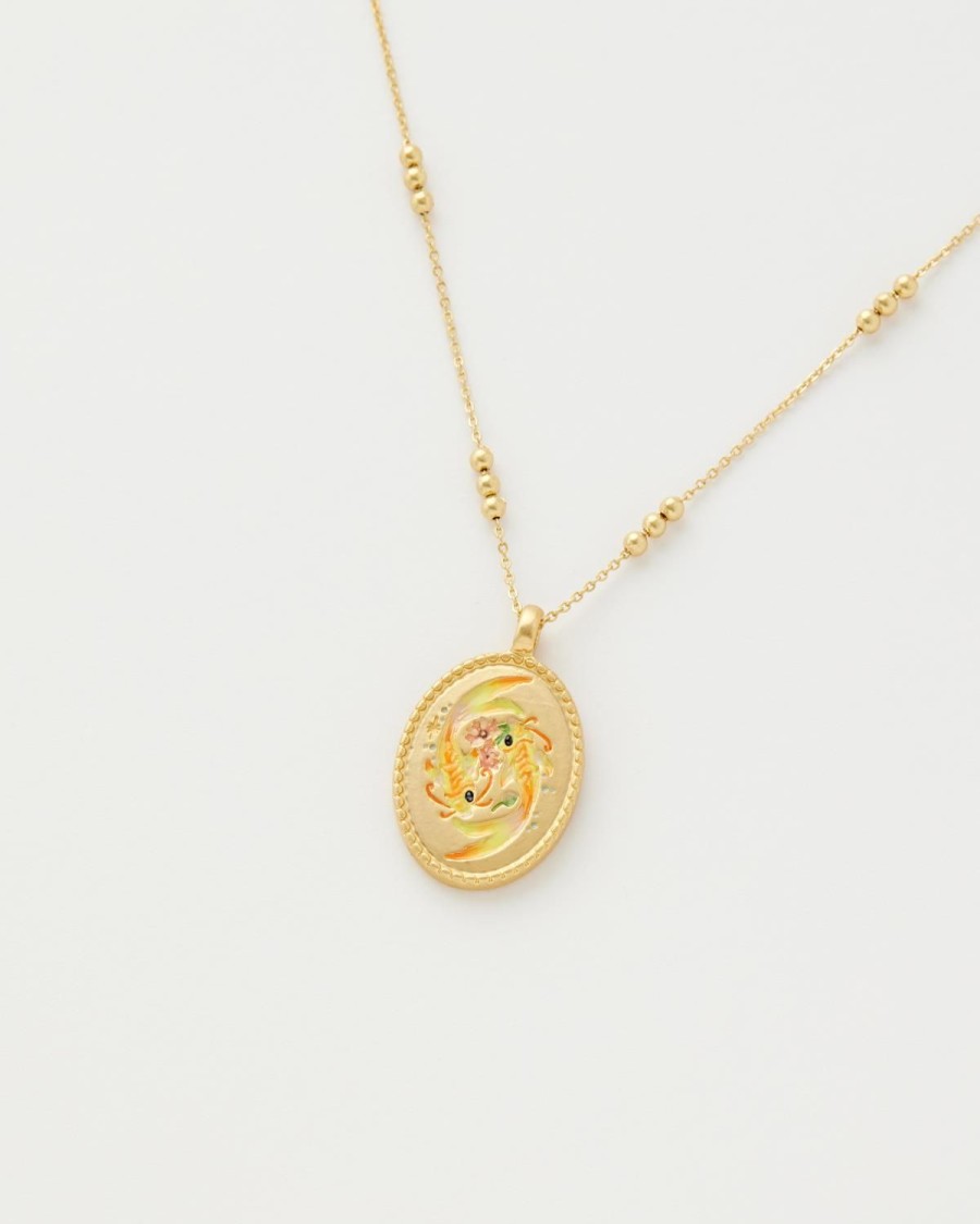 Jewellery Fable England | Pisces Zodiac Necklace