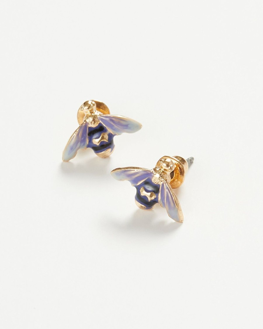 Jewellery Fable England | Enamel Bee Earrings