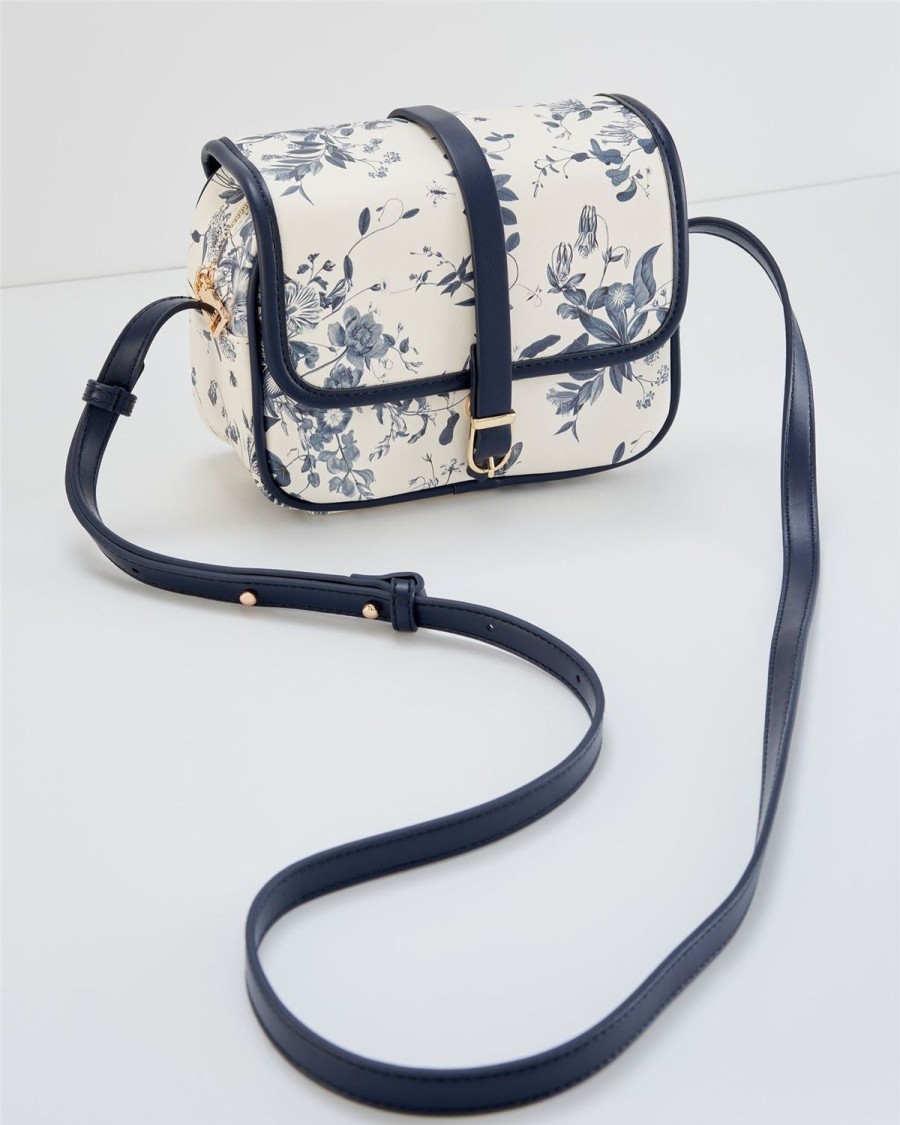 Handbags Fable England | Charlotte Camera Bag Blooming Blue