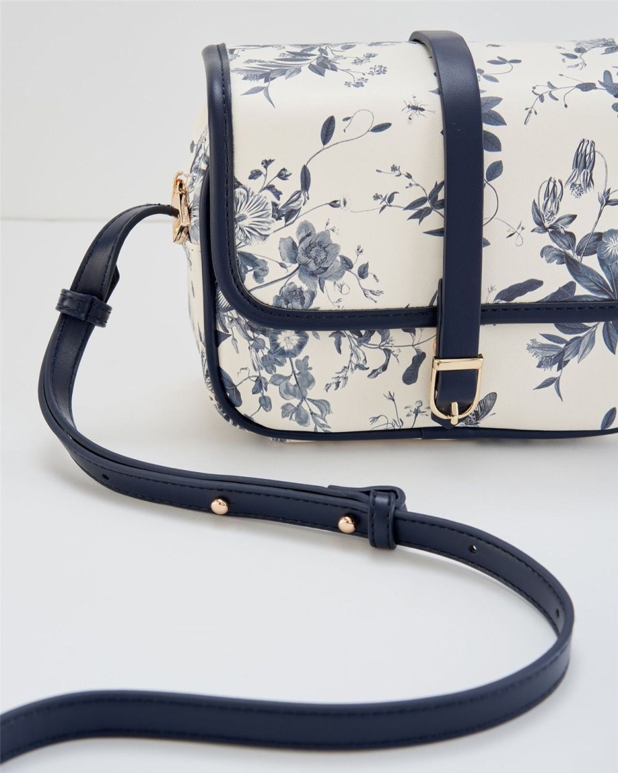 Handbags Fable England | Charlotte Camera Bag Blooming Blue