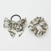 Accessories Fable England | A Night'S Tale Scrunchie & Bow Crystal Grey