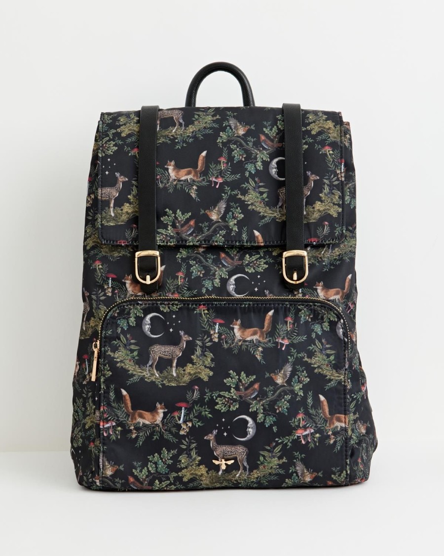 Handbags Fable England | A Night'S Tale Woodland Backpack Midnight