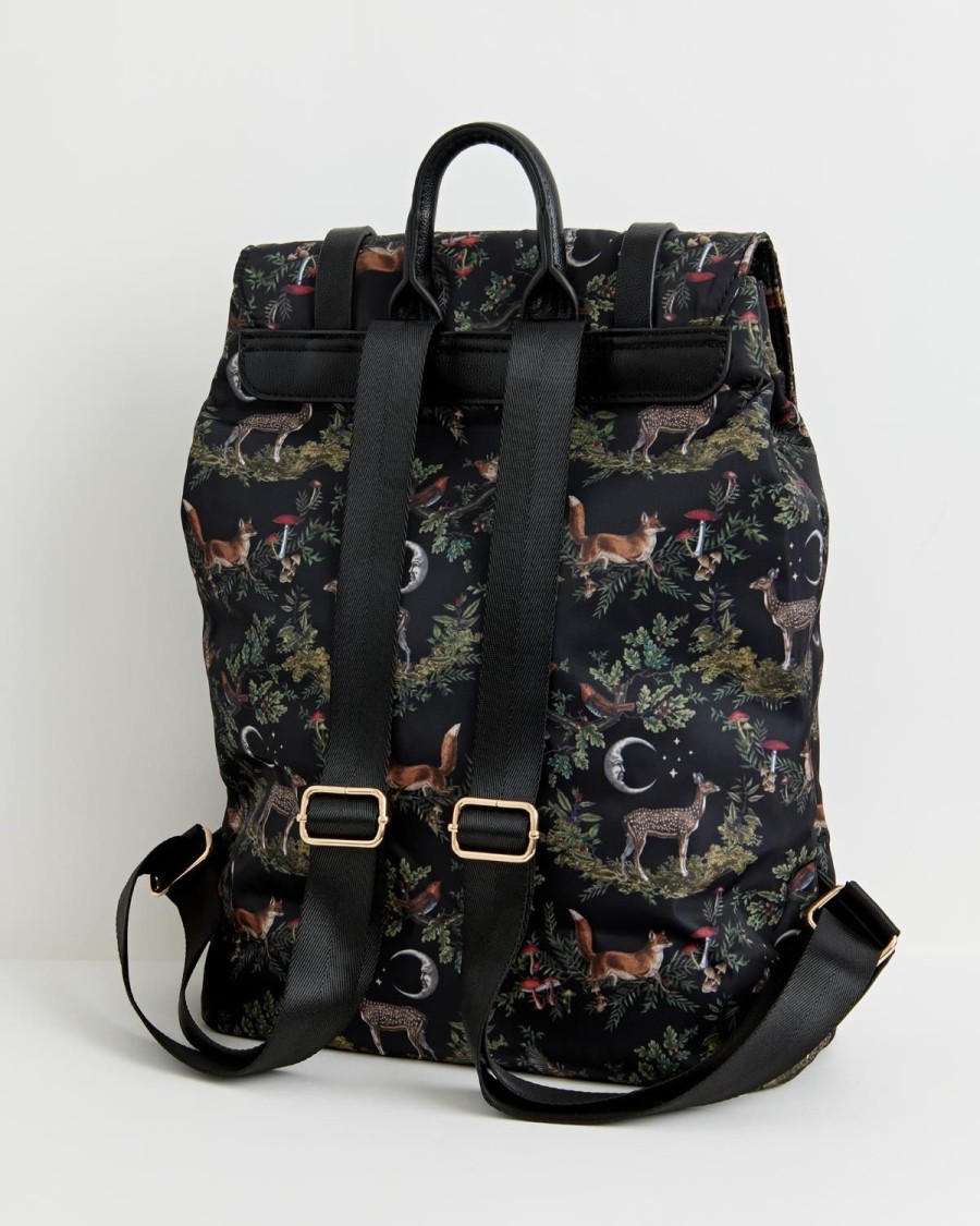 Handbags Fable England | A Night'S Tale Woodland Backpack Midnight