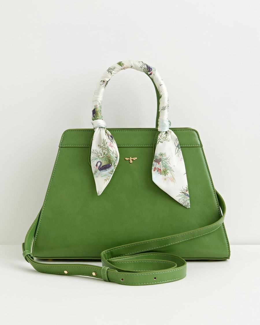 Handbags Fable England | Green Alice Tote