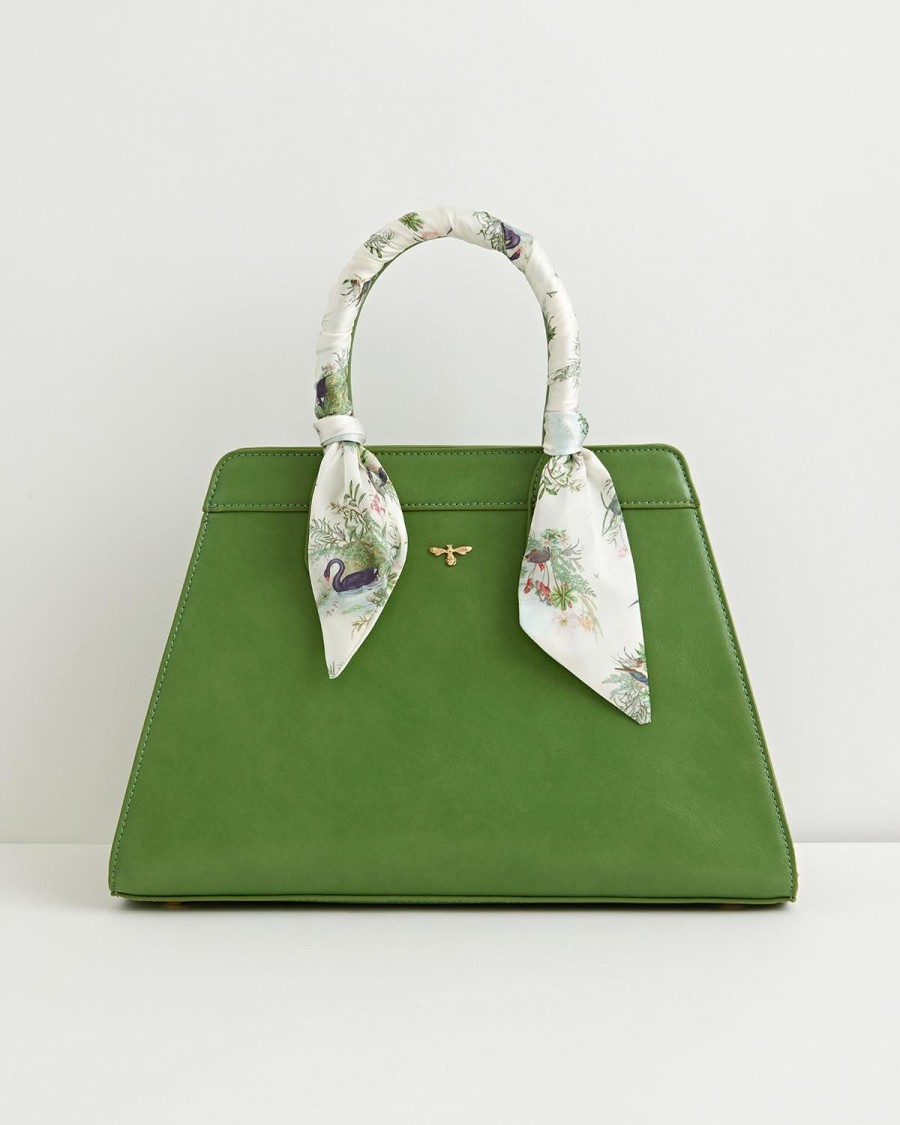 Handbags Fable England | Green Alice Tote